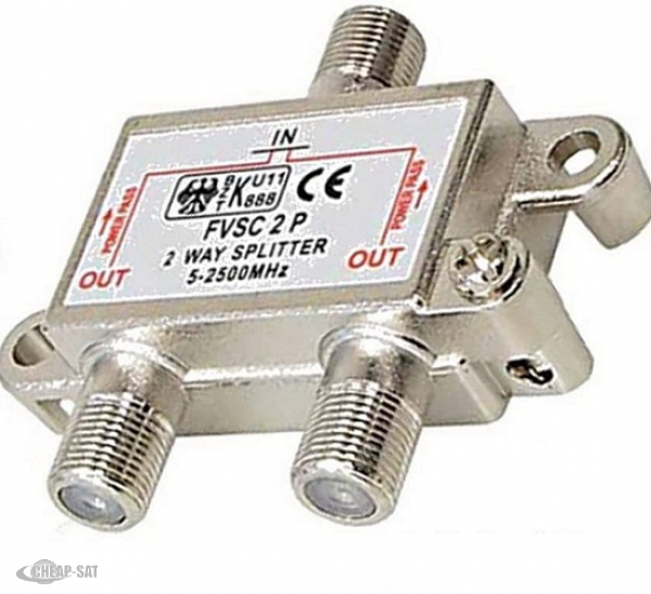 Sat Verteiler Splitter 2 Fach 5-2500 MHz Digital Kabel